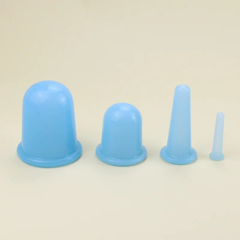 Vacuum Cupping Glass Jar Cellulite Massager For Face Acupuncture Facial Suction Cups Face Neck Lift Skin Scraping Beauty Tool