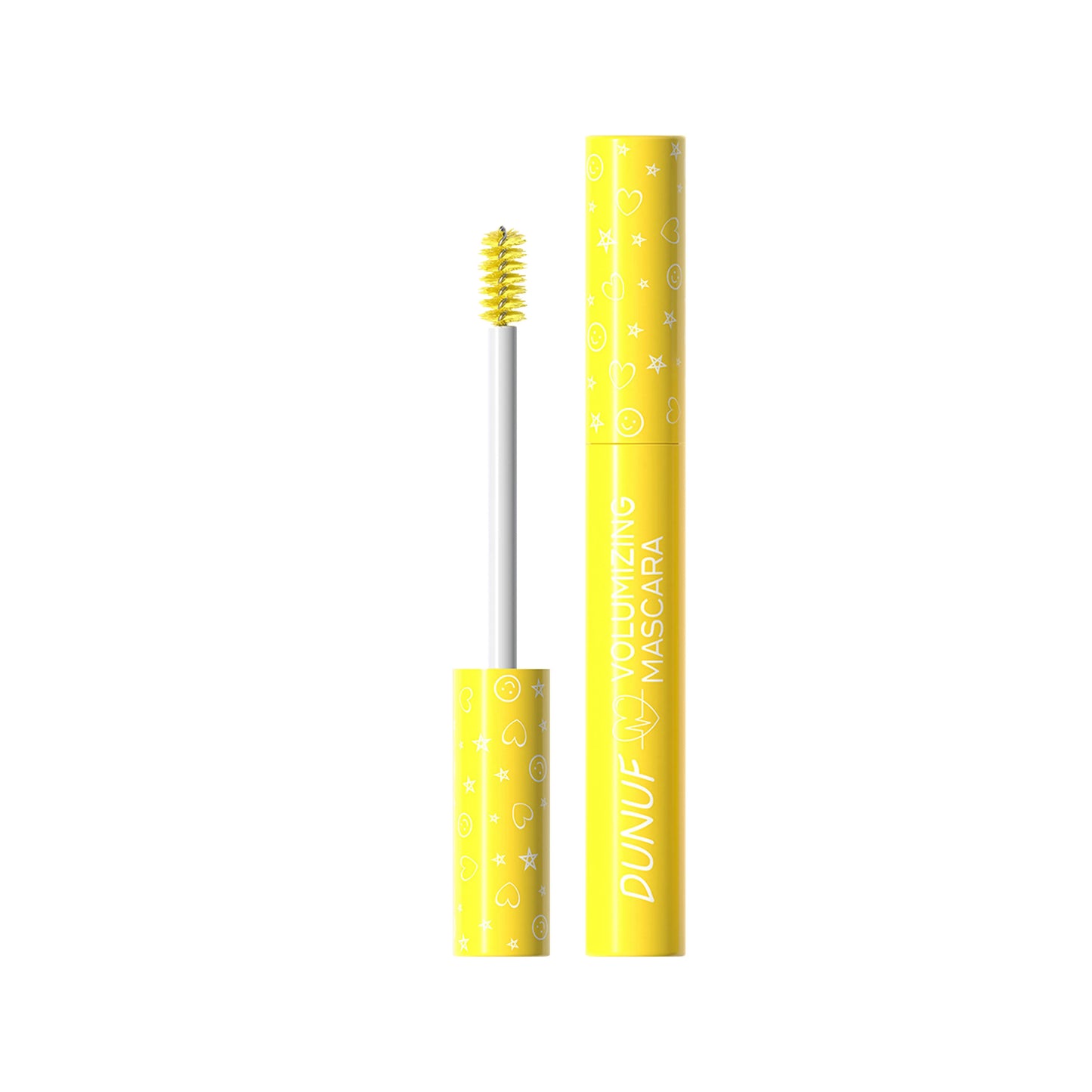 Yellow Slender Curly Mascara, Color Mascara Waterproof Not Easy To Smudge, Portable Fine Brush Head，Holiday Makeup