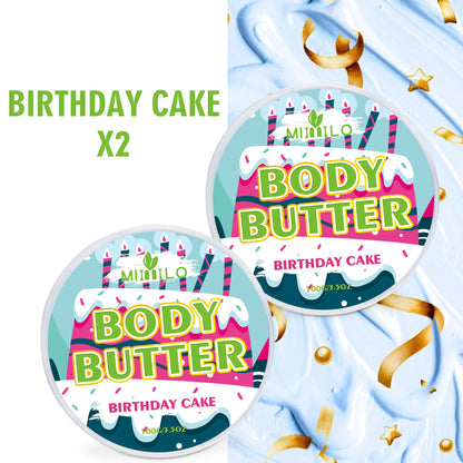 100g two bottles of body glaze - 8 flavors, daily nourishing and moisturizing - non-greasy, with storage bag