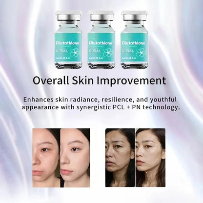 Glutathione Brightening Ampoule Essence 4ml×5 - Deep Moisturizing Serum for Skin Elasticity