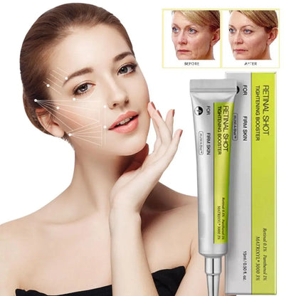 Retinol Shot Eye Essence Serum Long Lasting Moisturizing Dark Circles Wrinkles Smoothing Gentle Non Irritating Eye Skin Care