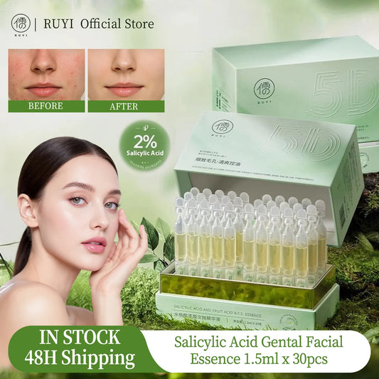 RUYI Salicylic acid and glycolic acid essence repair acne, fade acne marks, shrink enlarged pores and facial closure
