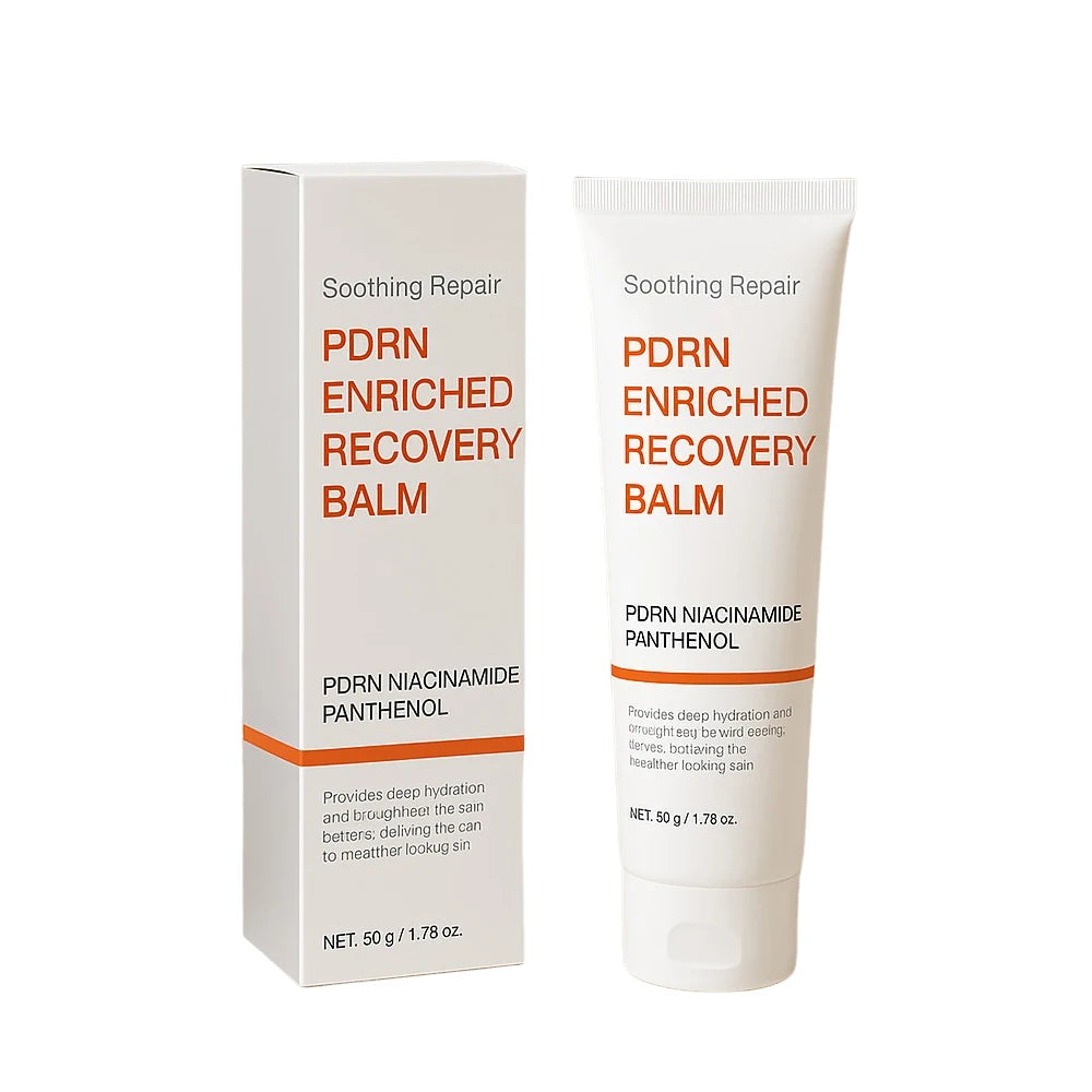 Soothing Repair PDRN Enriched Recovery Balm with Niacinamide & Panthenol, Deep Hydration & Skin Barrier Repair, 50g Face Balm fo