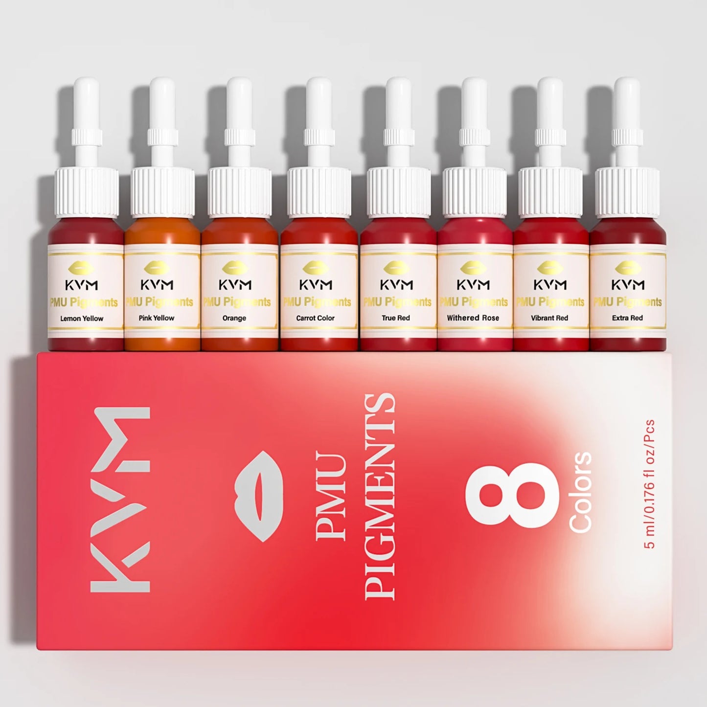 8 Colors 5ML Lip Tattoo Ink Set Semi Permanent Makeup Tattoo Lips Pigments Microblading Body Beauty Health Tattoo Art Supplies