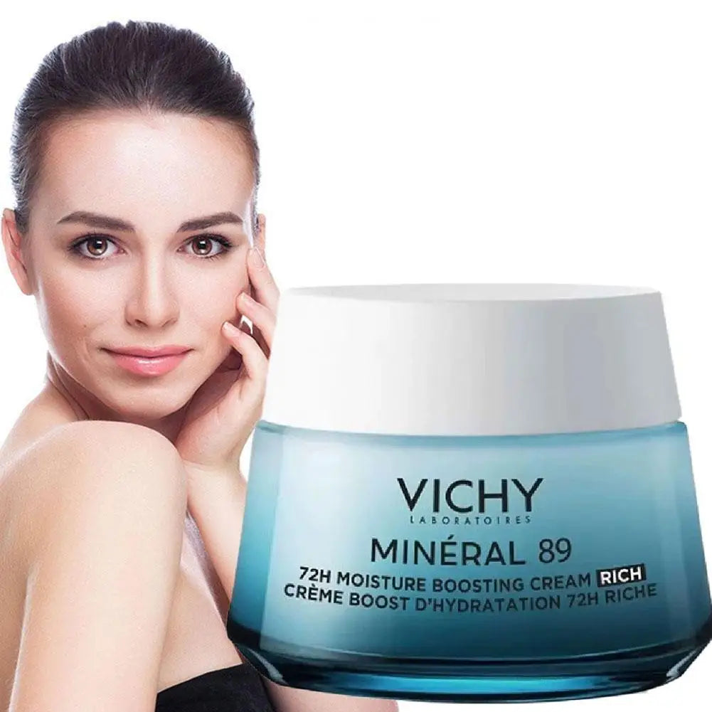 VICHY 89 Facial Cream 72h Refreshing Deep Moisturizing Soothing Firming Repairs Skin Light Cream Original Korea Skin Care