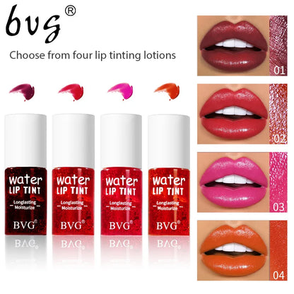 Lip Staining Liquid Lip Glaze Staining Bite Makeup Non fading Long lasting Moisturizing Lip Gloss Sweetheart Transparent and Ten