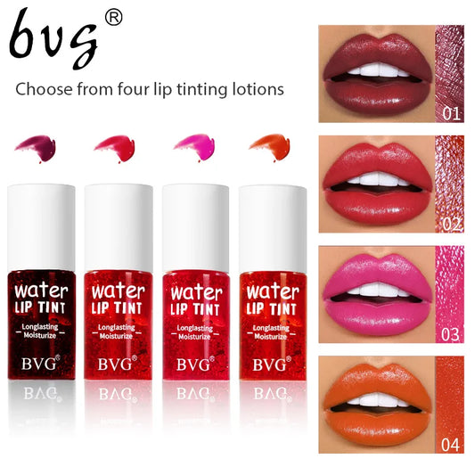 Lip Staining Liquid Lip Glaze Staining Bite Makeup Non fading Long lasting Moisturizing Lip Gloss Sweetheart Transparent and Ten