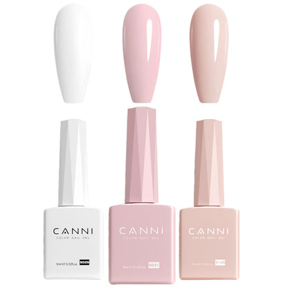 9ml CANNI TPO FREE HEMA FREE Ultra Consistency Nail Gel Polish Set Round Brush Semi Permanent Soak Off UV LED Gel Nail Kit