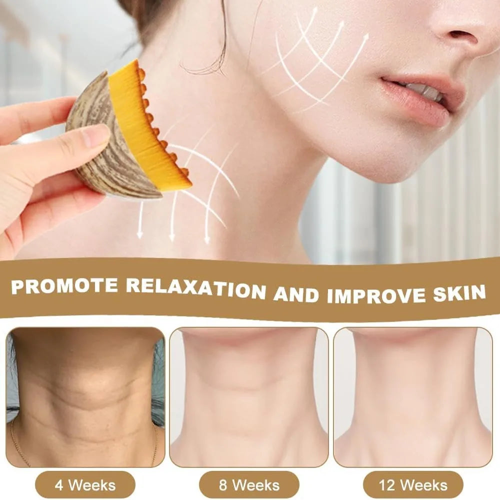 Lymphatic Contour Face Brush Soft Exfoliation Brush Reduce Puffiness Relief Fatigue Massager Skin Sculpting Tool Dry Brushing
