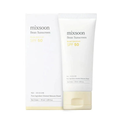 Korean Mixsoon Bean Cream Essence Sunscreen Centella Facial Cleaner Moisturizing Soothing Enhance Skin Elasticity Oil Control