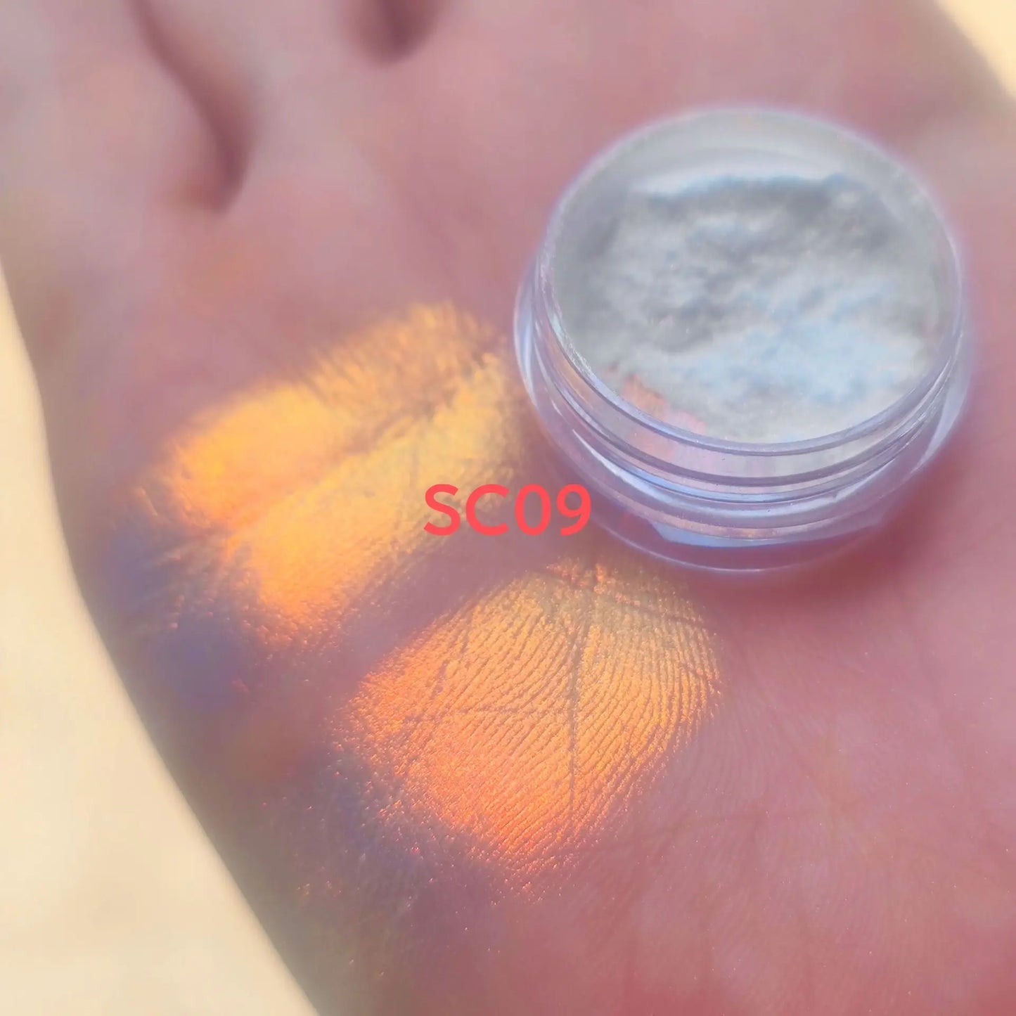 0.25g  White Chameleon Glitter Aurora Pigment Rainbow Highlights Multichrome Pigment Powder