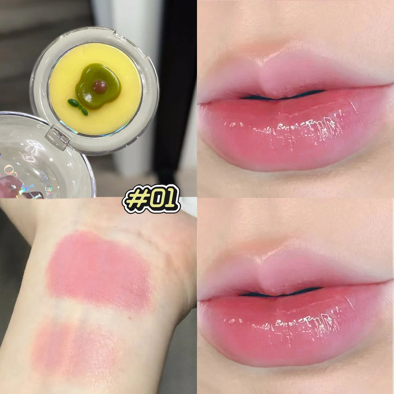 Herorange Nude Tinted Lip Balm Moisturizing Anti-Drying Autumn and Winter Lip Care Lightens Lip Lines Color-Changing Lip Balm