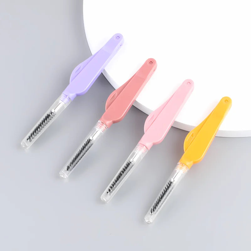 3PCS Stainless Steel Dual-Ended Eyelash Comb & Eyebrow Brush – Makeup Artist-Recommended Beauty Tool