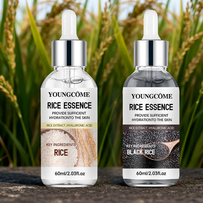 Rice Ampoule Duo - Gentle Exfoliating & Deep Hydrating Serum for Radiant Skin - Suitable for All Skin Types 40/60ml