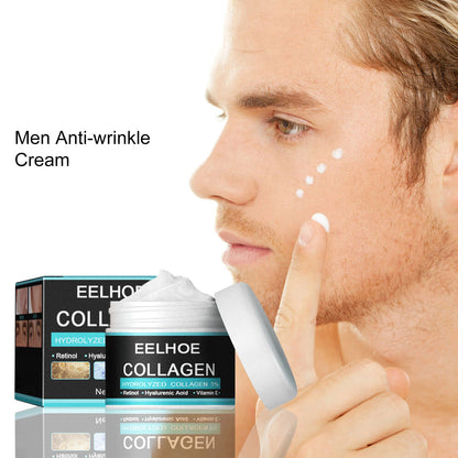 Anti-Wrinkle Cream for Men Mild Moisturizing Removing Wrinkles Firming Lifting Neck Fade Fine Lines Anti-Aging Facial Treatment