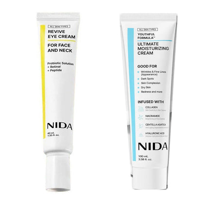 NIDA Peptide Propolis Revitalizing Serum Reduce Dryness Eye Cream Repair Damage Moisturizing Gentle Nourishing Skin Care Cream