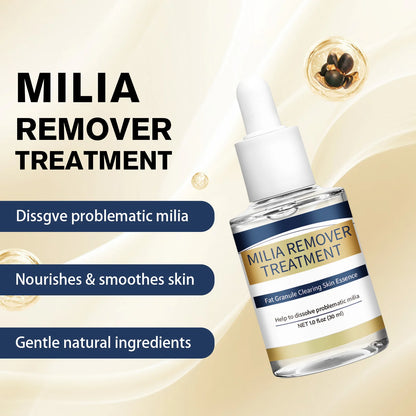 Milia Remover Essence Treatment Fat Granule Clearing Skin Hyaluronic Acid Deep Hydration and Gentle Exfoliation Hydrates Smooths