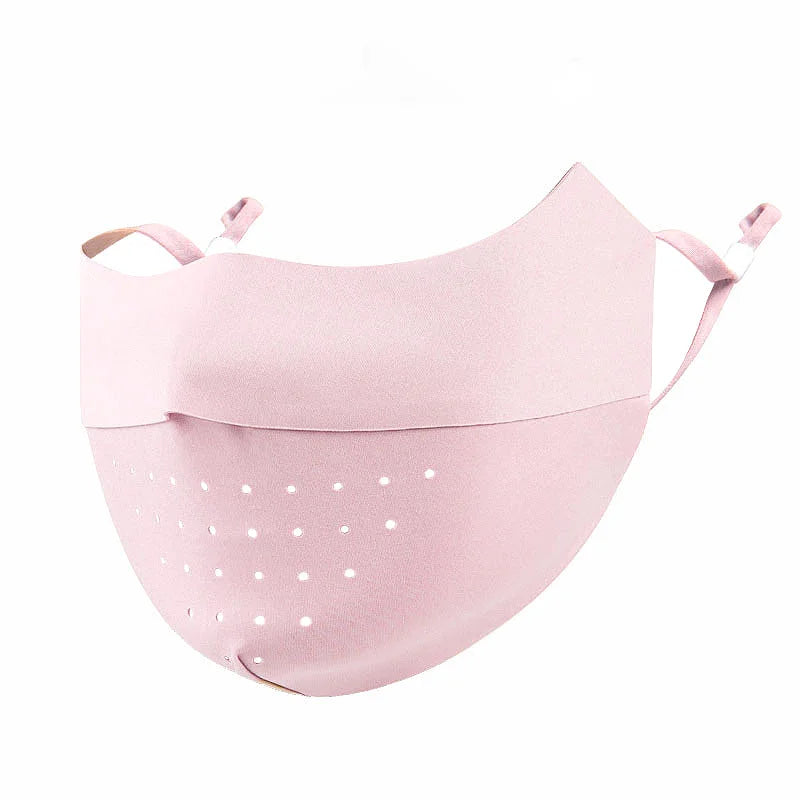 Ice Silk Face Mask UPF50+ Uv Sun Protection Summer Adjustable Breathable Men Women Outdoor Running Cycling Sports Mask