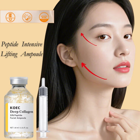 Peptide Intensive Lifting Ampoule,Deep Collagen Face Firming Moisturizing Serum,Glass Skin Tightening Hydration,Korean Skincare