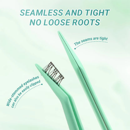 Lashtalk 1Pc DIY Lashes Tweezers Non-stick No Sticky Anti-adhesive False Eyelashes With Adhesive-free Lashes No Glue Makeup Tool