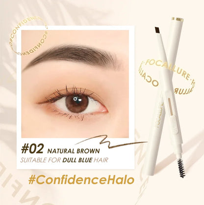 FOCALLURE Wholesale Eyebrow Pen Super Waterproof Long-lasting Natural Eye Brow Makeup Black Brown Eyebrow Sliding Tattoo Pencil