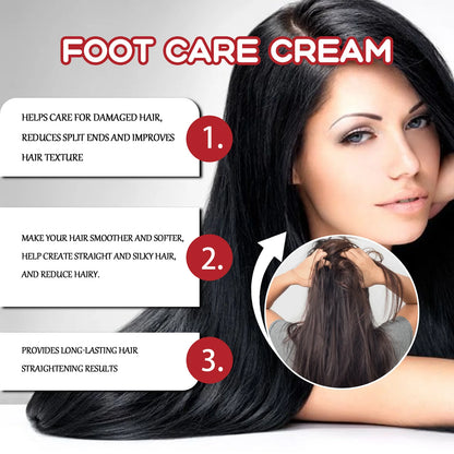 EELHOE Straightener Cream Repair Frizzy Hair Straightening Products Split Ends Hair Treatment Nourishing Hair Care Cream 150ml