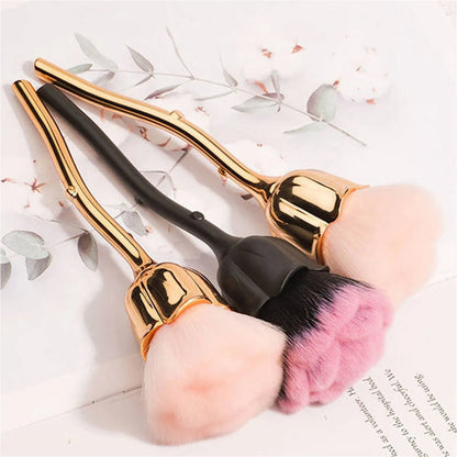 Personalized Rose Powder Brush Rose Makeup Brush Large Single Powder Brush Beauty Tool New Nail Makeup Brush