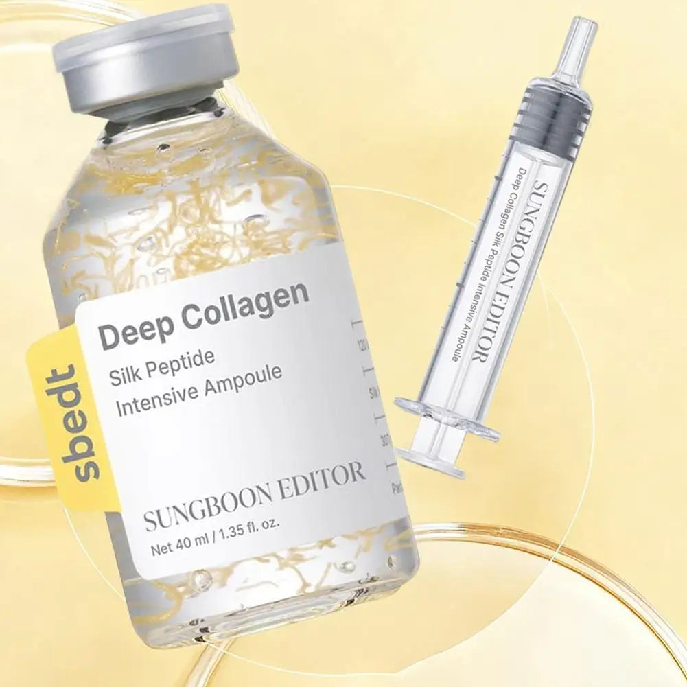 Korean Skin Barrier Ampoule SUNGBOON EDITOR Collagen Silk Peptide Serum 40ml Deep Moisture Tightening Texture Refining Treatment