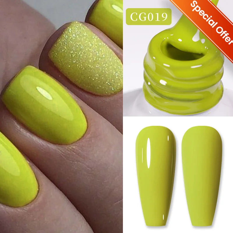 BORN PRETTY 10ml Nude Pink Gel Nail Polish Varnis Semi Permanent Nail Gel Varnish Soak Off UV Gel for Valentine's Day Gift Nails