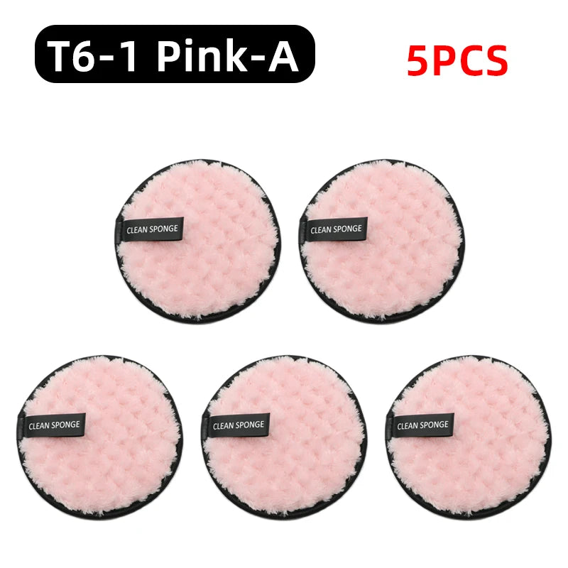 OGEYERO Reusable Makeup Remover Pads Cotton Wipes Microfiber Make Up Removal Sponge Cotton Cleaning Pads Tool