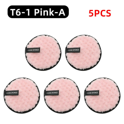 OGEYERO Reusable Makeup Remover Pads Cotton Wipes Microfiber Make Up Removal Sponge Cotton Cleaning Pads Tool