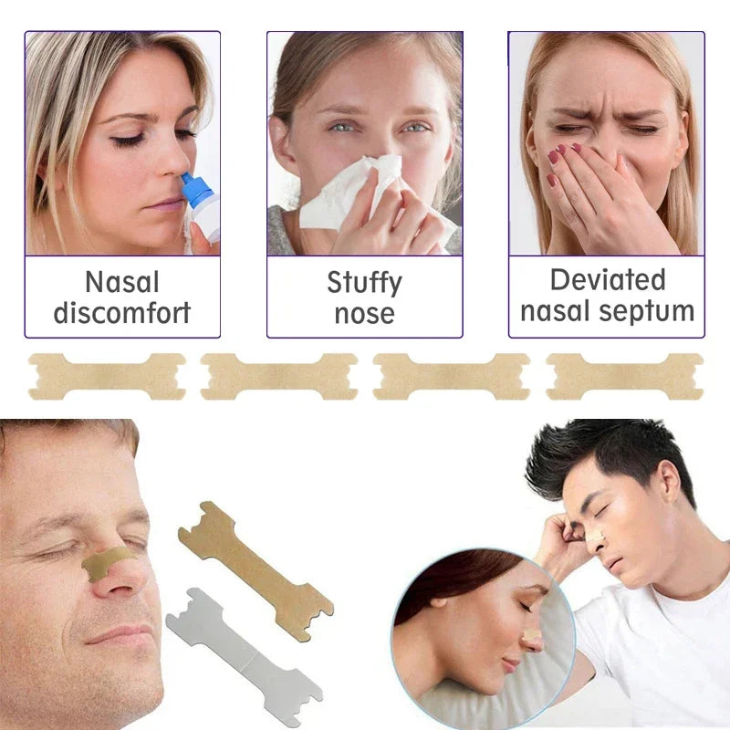 100/200/300pcs Breathing Good Sleeping Patches Breath Nasal Strips Right Way Stop Snoring Anti Snore Nose Strip Easier Better