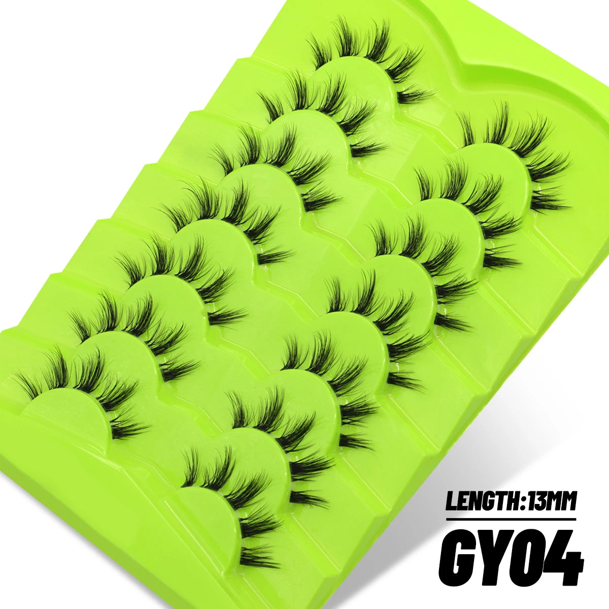 GROINNEYA Manga Lashes 5/7 pairs Eyelashes 3D Natural False Lashes Fluffy Soft Cross Wispy Natural Eyelash Extension Makeup
