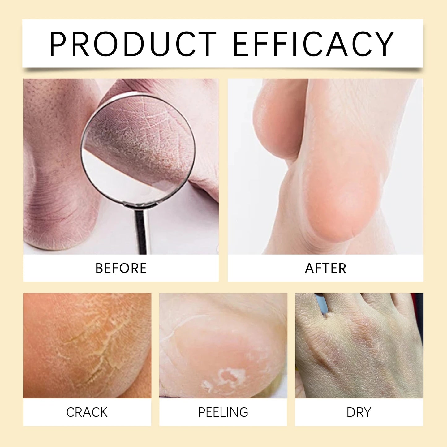 Honey Hand Foot Moisturizing Cream Nourishing Softens Cuticles Anti Dry Cracked Smooth Moisturizing Hand Foot Care Cream