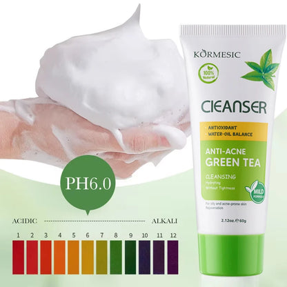 Salicylic Acid Acne Removing Facial Cleanser Natural Herbs Deep Cleaning Pores Oil Control Lighten Acne Moisturizing Skin Care