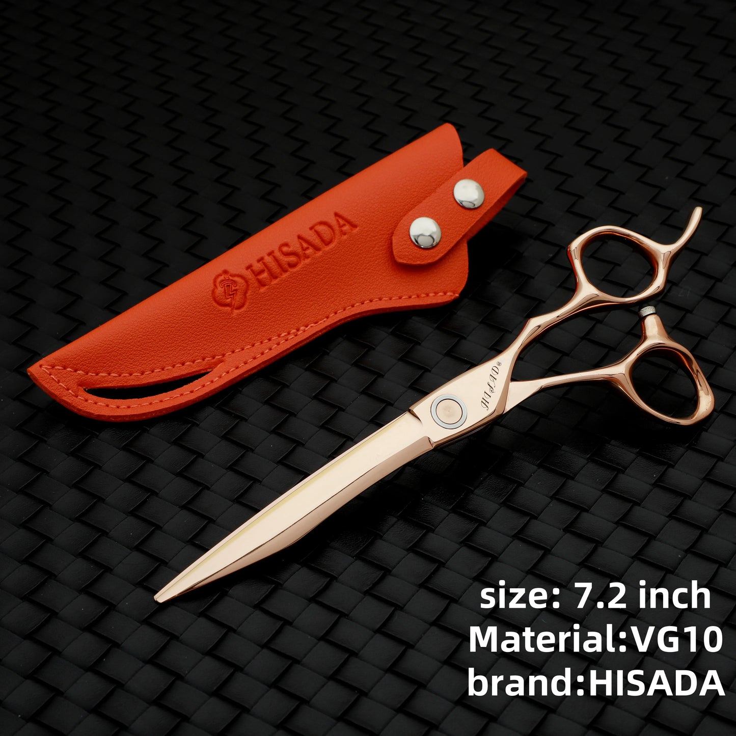 HISADAHairdressing scissors 6.2 6.7 7.0 inch Hair scissors VG10 Steel High-end Barber scissors advanced Hairdressing scissors