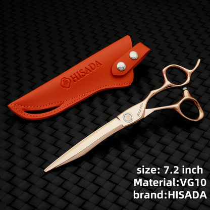 HISADAHairdressing scissors 6.2 6.7 7.0 inch Hair scissors VG10 Steel High-end Barber scissors advanced Hairdressing scissors