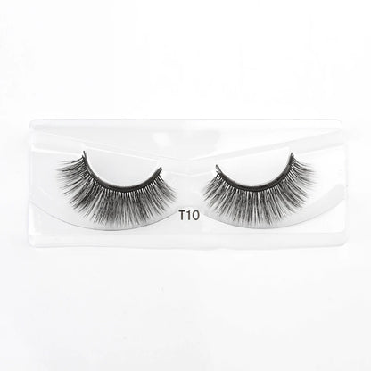 Hot 1/3Pairs Magnetic Eyelashes Soft False Lashes Repeated Use Mink Lashes Waterproof Liquid Eyeliner Tweezer Eyelash Makeup Set