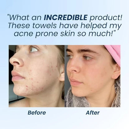 New Clean Skin Club Clean Towels Xl™, Disposable Face Towelette, Makeup Remover Dry Wipes 50 Sheet, 1 Box