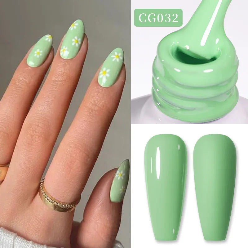 BORN PRETTY 10ml Nude Pink Gel Nail Polish Varnis Semi Permanent Nail Gel Varnish Soak Off UV Gel for Valentine's Day Gift Nails