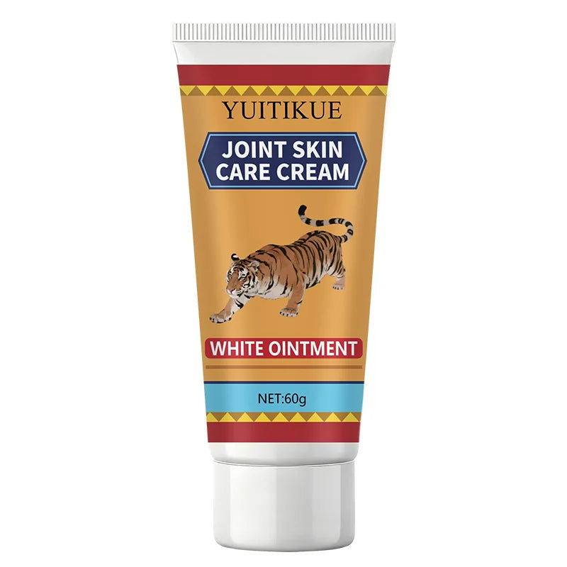 Tiger Joint Skin Cream 60g - White Ointment Moisturizes Skin & Joints, for All Body Parts, Exercise Worry Free