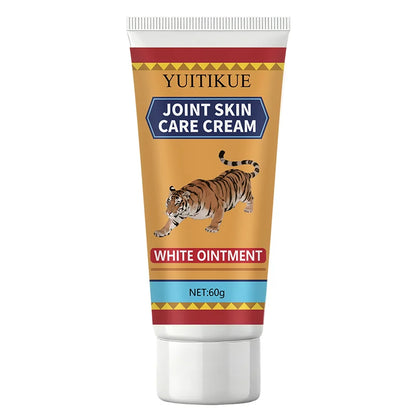 Tiger Joint Skin Cream 60g - White Ointment Moisturizes Skin & Joints, for All Body Parts, Exercise Worry Free