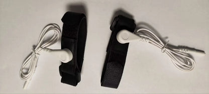 2pcs（1pair） Black Microcurrent bracelet Cuff Wrist Straps Cables For Healy or VariZapper / VariGamma