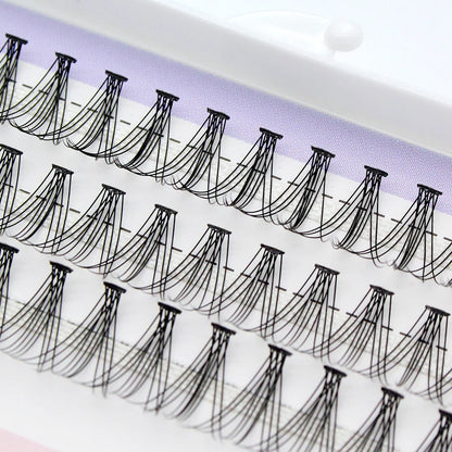 High Qualiaty Basic 10D Silk Individual Eyelash Extension False Volume Cluster Mink Lashes Natural Faux Makeup Eyelashes DIY