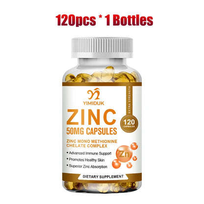 Buy 1 Get 1 Free! Yimiduk Premium Zinc Supplement, Support Boosts Energy, Metabolism Booster, Immune Health & Antioxidant
