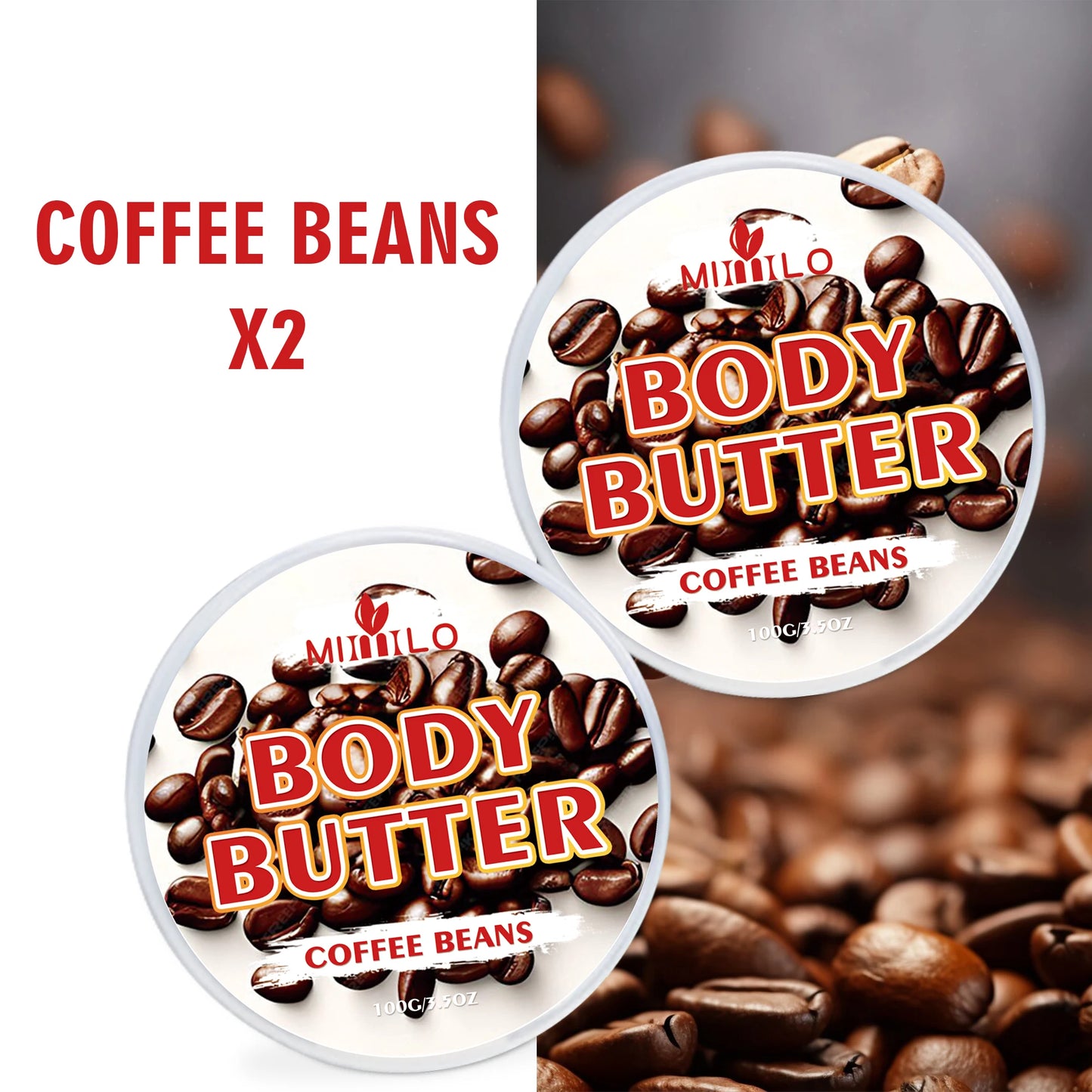 100g two bottles of body glaze - 8 flavors, daily nourishing and moisturizing - non-greasy, with storage bag