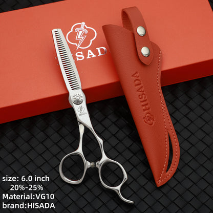 HISADA tijeras barbero profesional 6.2/6.7 inch friseur zubehör VG10 Material hair scissors Professional scissors
