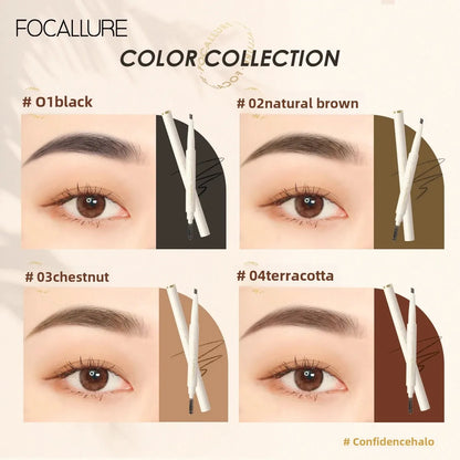 FOCALLURE Wholesale Eyebrow Pen Super Waterproof Long-lasting Natural Eye Brow Makeup Black Brown Eyebrow Sliding Tattoo Pencil