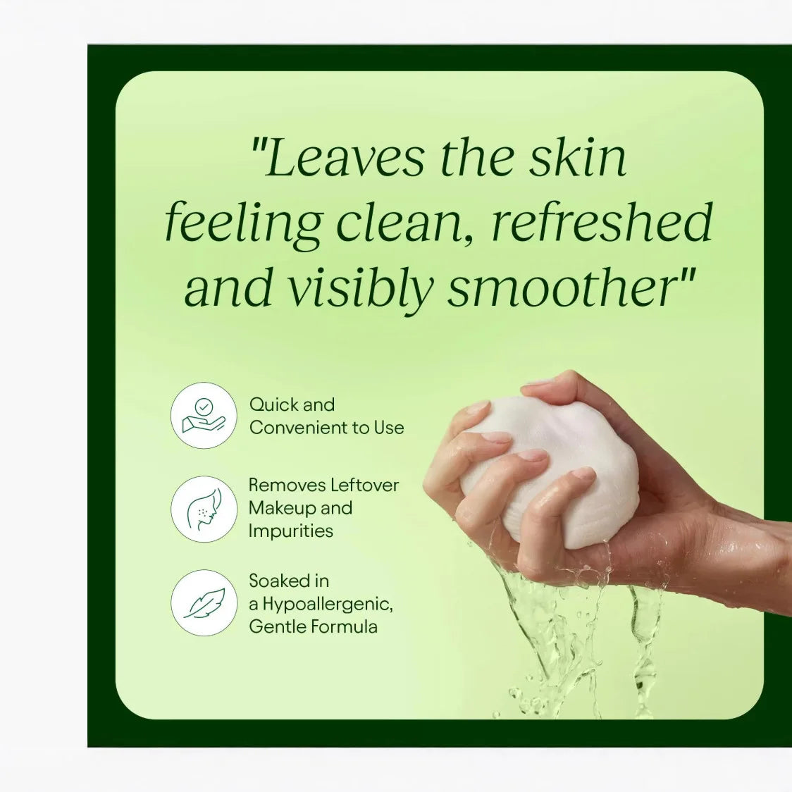 Centella Asiatica Cotton Pads Nourishing Moisturizing Soothing Gentle Hydrating Even Skin Tone Korean Skin Care Product