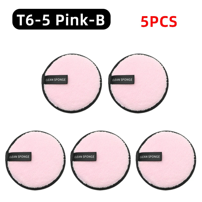 OGEYERO Reusable Makeup Remover Pads Cotton Wipes Microfiber Make Up Removal Sponge Cotton Cleaning Pads Tool